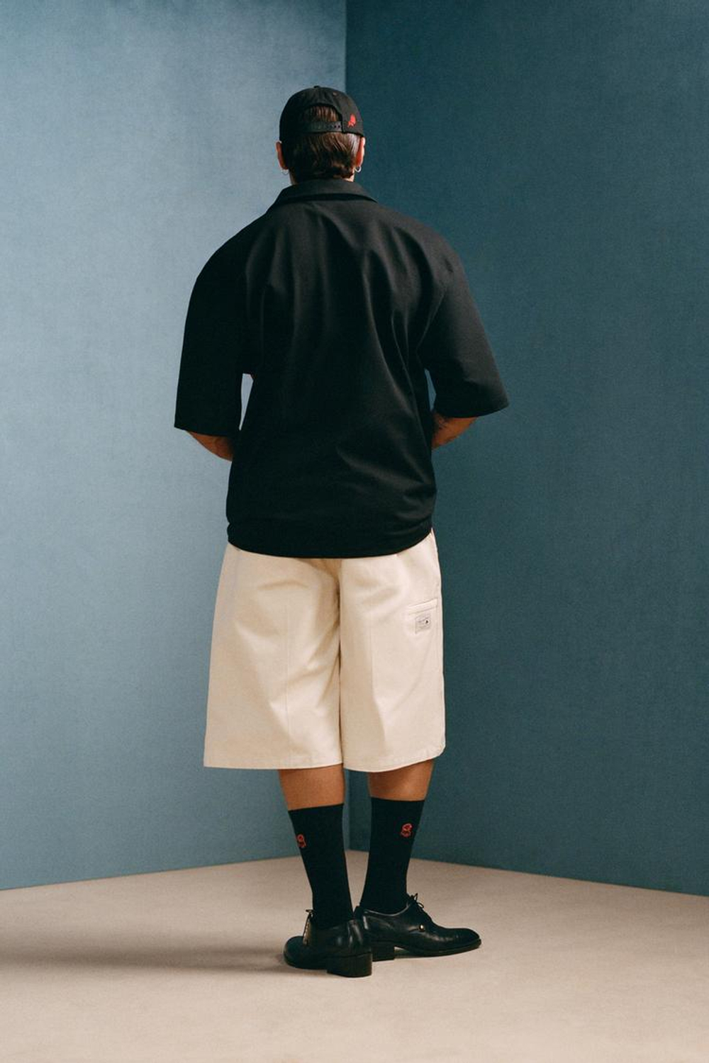 ZARA X WILLY CHAVARRIA ПОЛО ОВЕРСАЙЗ, ЧЕРНЫЙ