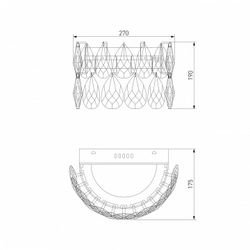 Накладной светильник Bogate's Marvel 437/1 Strotskis