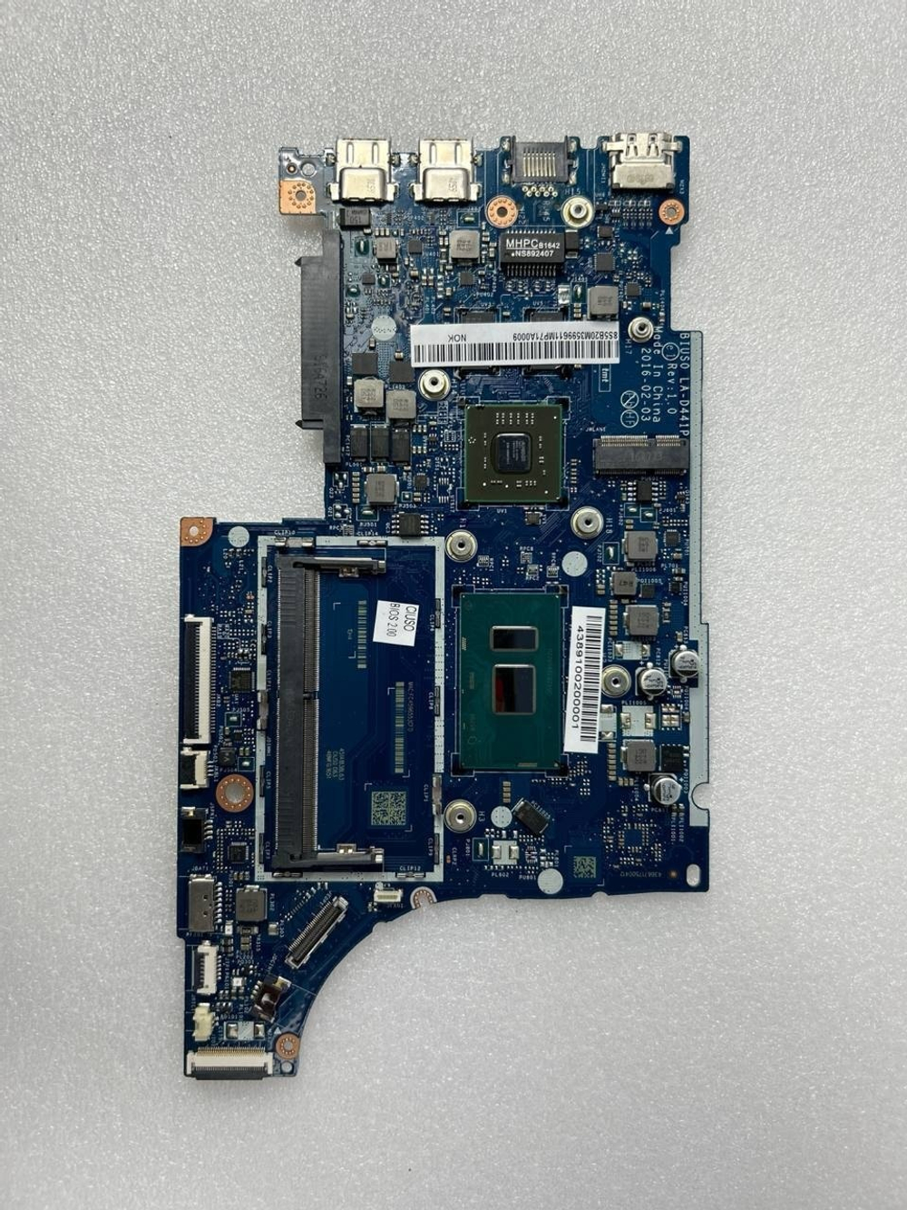 Материнская плата для ноутбука Lenovo ideapad 510S-13IKB NM-D441P NOK Intel core I5-7200U R16MM1 2G BL (5B20M35996), оригинал