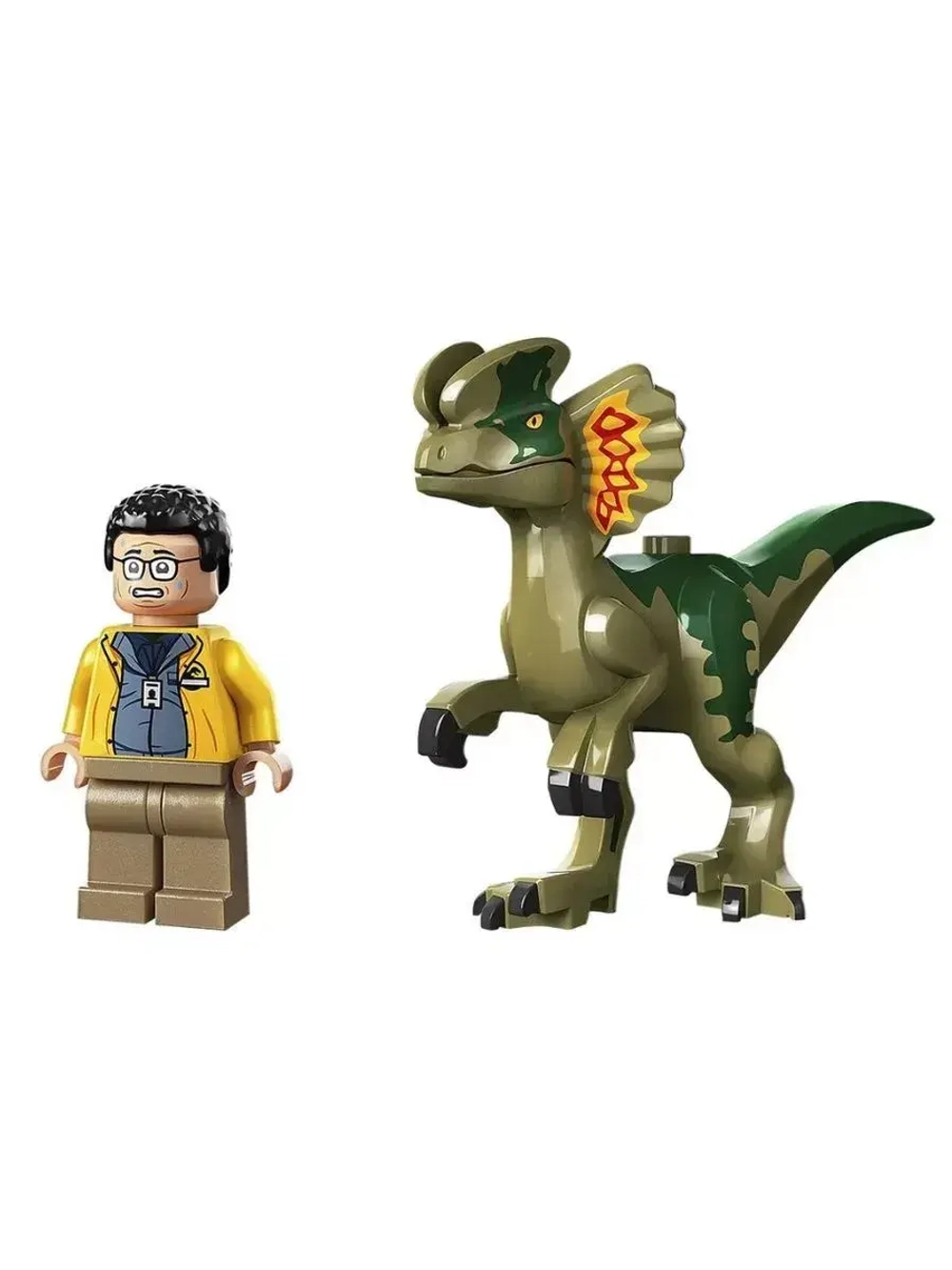 Конструктор Динозавры Засада Дилофозавра 221 деталь