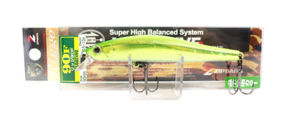 Воблер ZipBaits Rigge 90F 317 E.M Shiney Lime