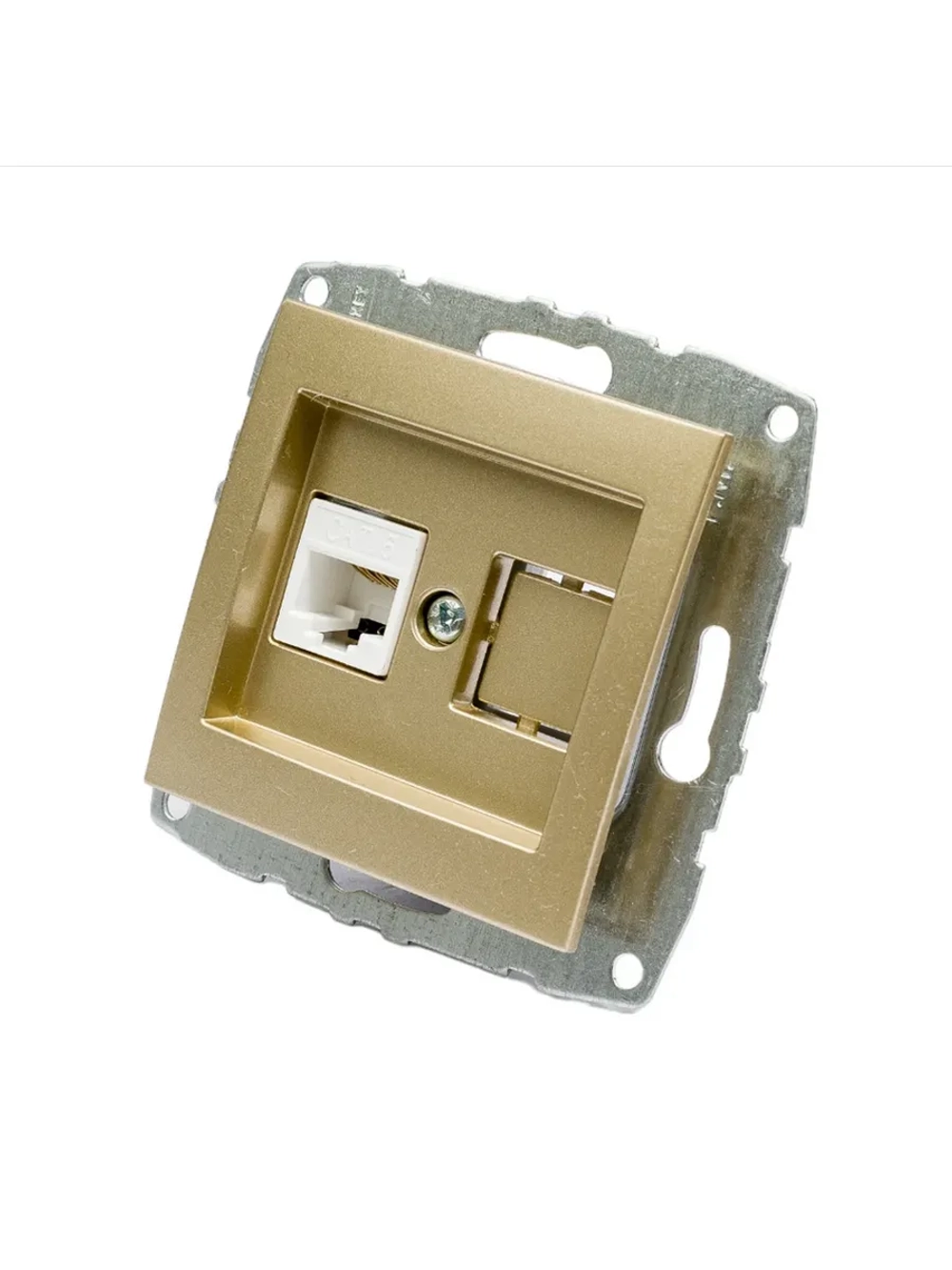Механизм компьютерной розетки Rj45 Cat6 титан