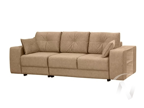 Диван прямой Дели (БД) Ameli 21 (велюр темно-бежевый)