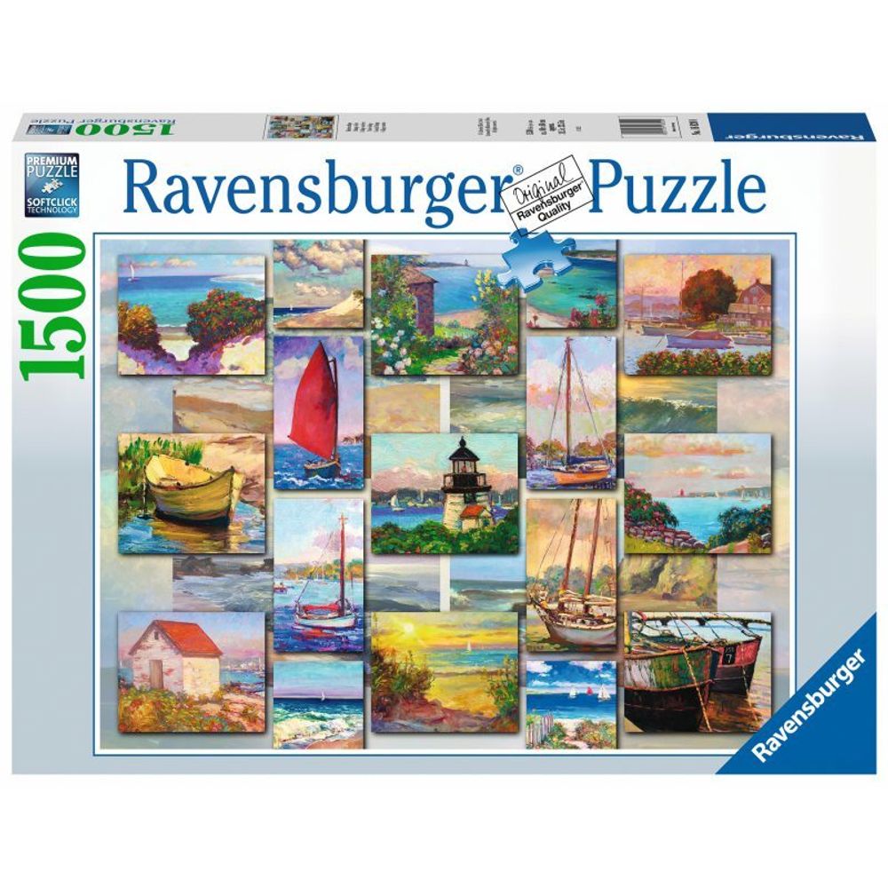 Ravensburger - Пазл Коллаж побережья 1500 деталей. 168200