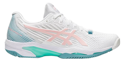 Женские Кроссовки теннисные Asics Solution Speed FF 2 - white/frosted rose