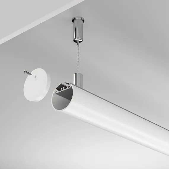 Алюминиевый профиль подвесной D30 (Серебро, 2 м), ALM-D30-S-2M Led Strip alm-d30-s-2m