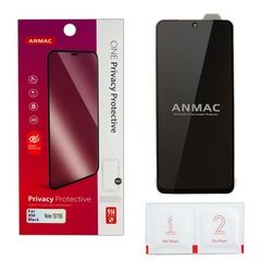 Защитное стекло 9H HD Privacy ANMAC для Xiaomi Redmi 10, Mi 10S (Антишпион) (Черная рамка)