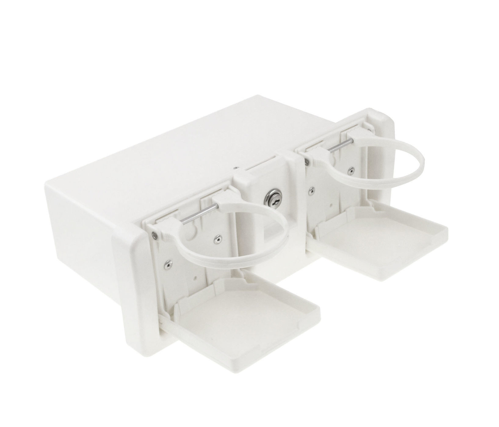 Ящик для мелочей врезной с подстаканниками C12201W