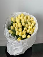 Букет из 35 лимонного тюльпана- M