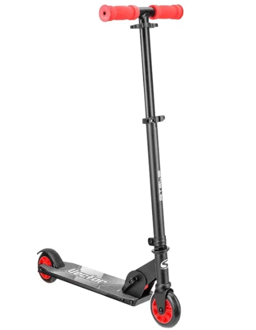 Самокат Vector 4" V010, черный/белый