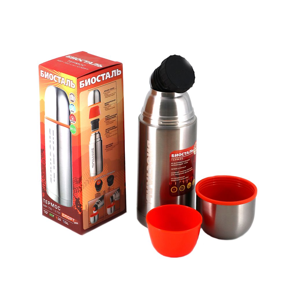 Термос &quot;Биосталь-СПОРТ&quot; с узкой горловиной, 0,75 л/12/