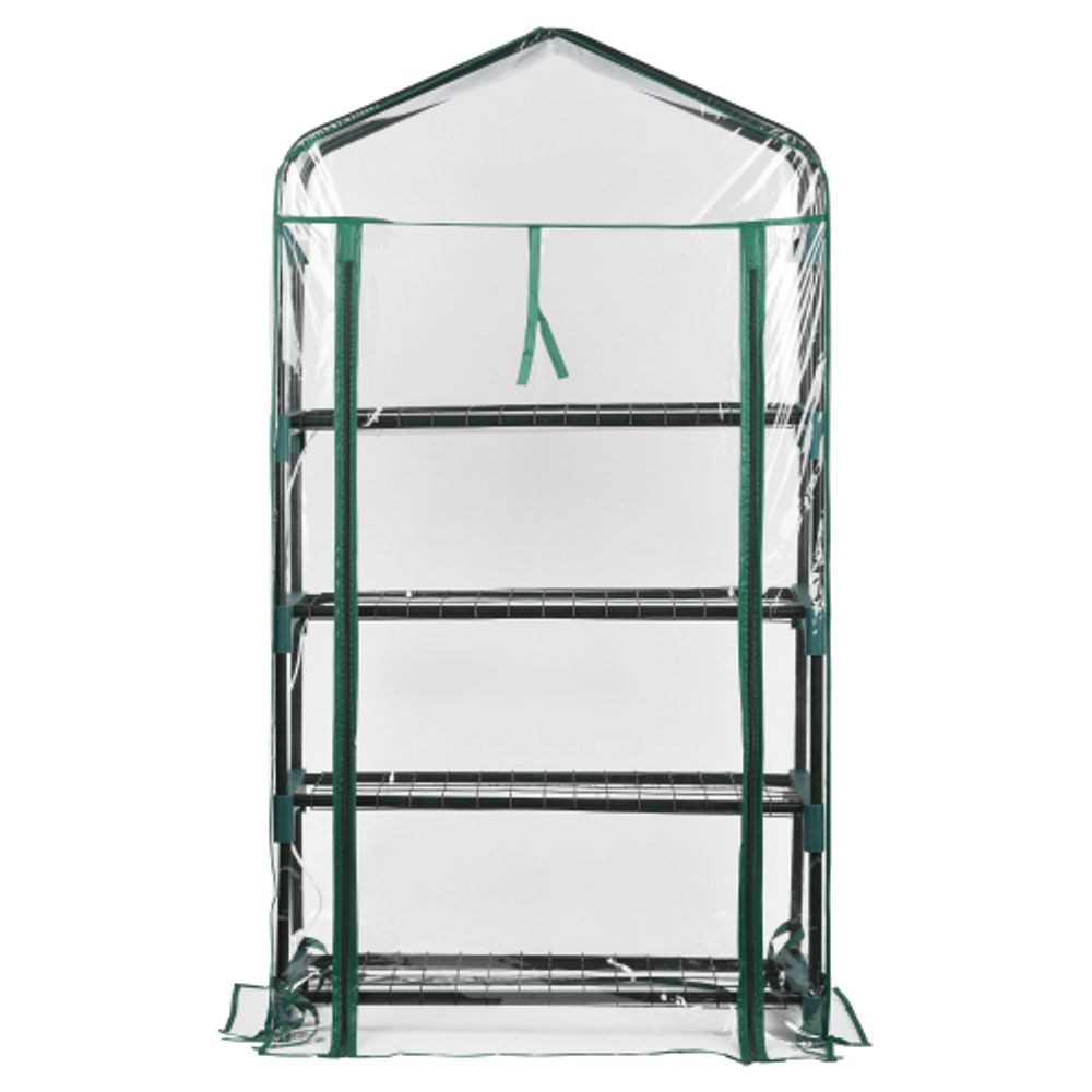 Теплица ЭРА FITO-House-4 со светильниками в комплекте 4 яруса 1250х690х300 мм