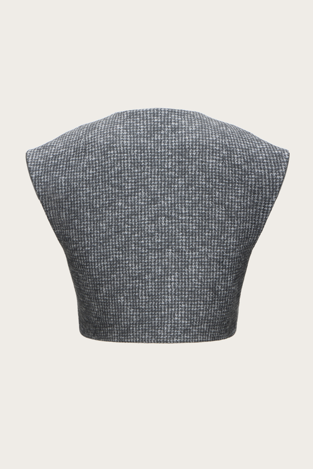 УКОРОЧЕННЫЙ ЖИЛЕТ ИЗ ТВИДА