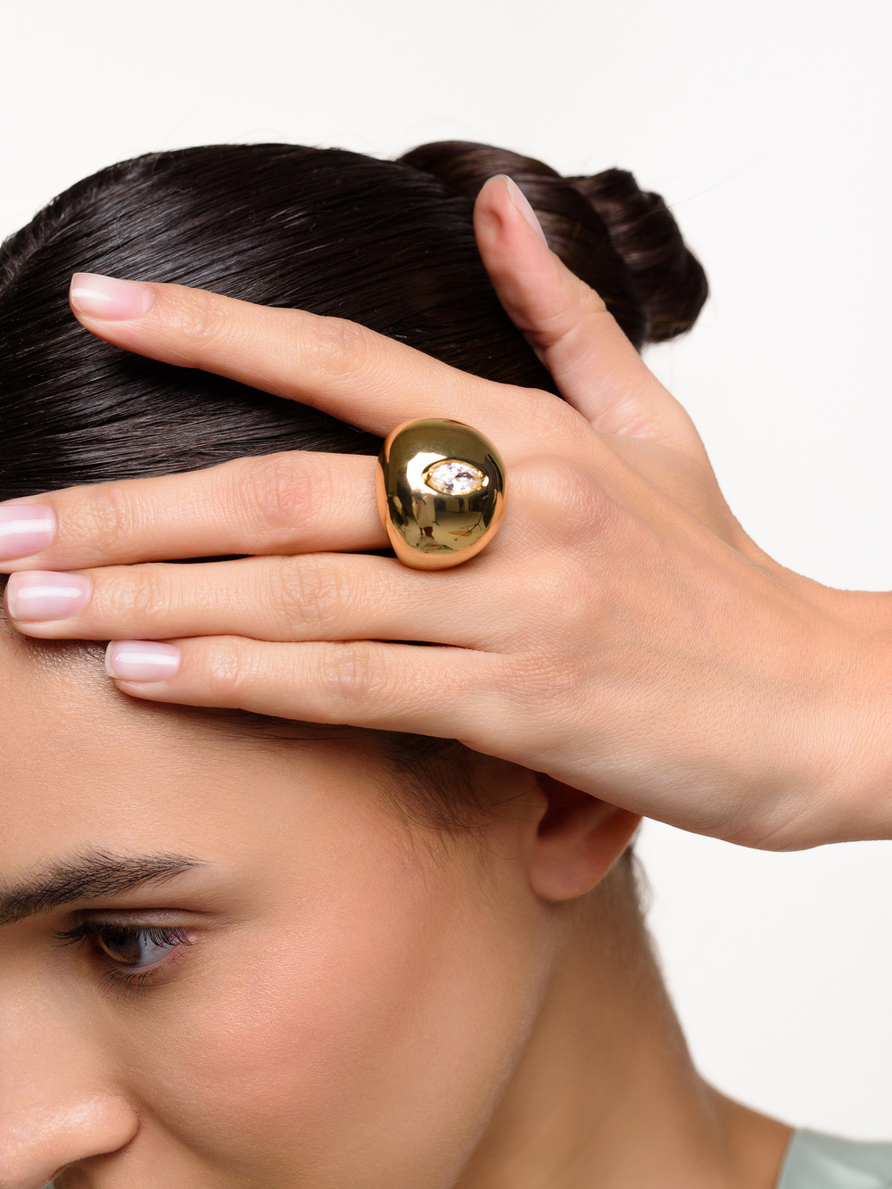 Кольцо "Crystal ring" Gold