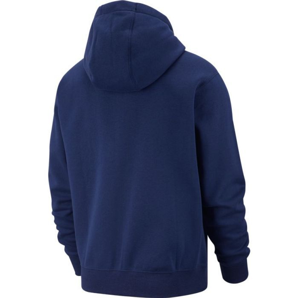 Мужская теннисная кофта Nike Swoosh M Club Hoodie FZ BB - midnight navy/midnight navy/white