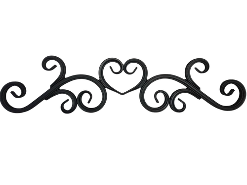 Кованый элемент "Навершие 3S", 765х175 мм