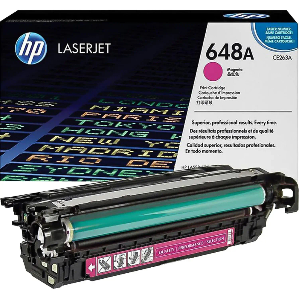 Картридж лазерный HP 648А CE263A пурп. для CLJ CP4025/CP4525