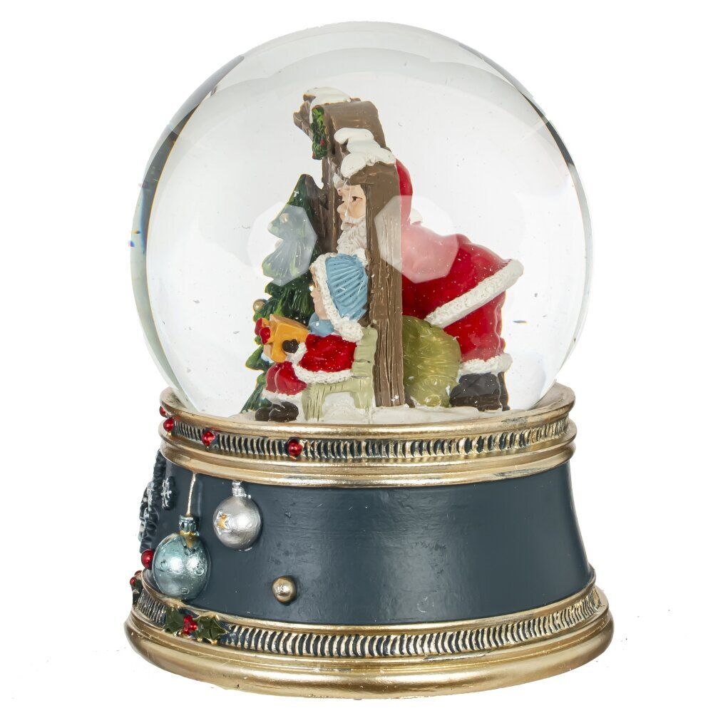 GAEM Фигурка декоративная "Рождество" в стекл шаре (муз, свет, вьюга, АААх3, н/п), D 10 см, L10,5 W10,5 H