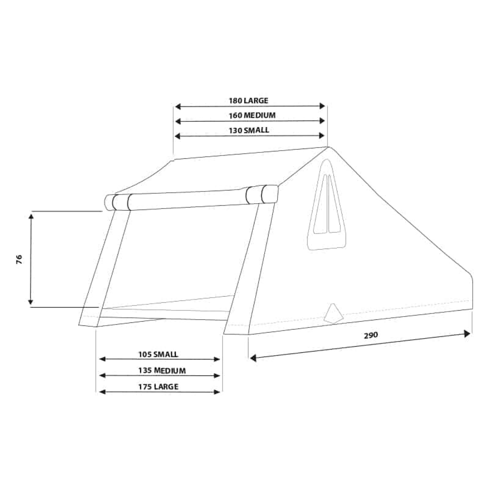 Палатка на крышу автомобиля AUTOHOME OVERZONE SMALL STANDARD, тент песочный, лестница 220 мм
