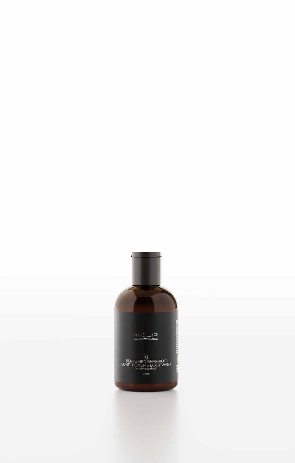 Парфюмированный шампунь-кондиционер-гель для душа 3 в 1 для всех типов кожи INCLIP №31, 50 мл