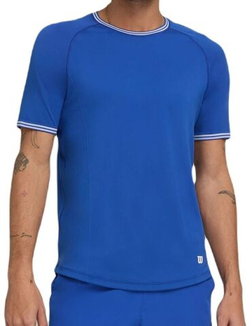 Мужская теннисная футболка Wilson Court Performance Crew T-Shirt - небесный