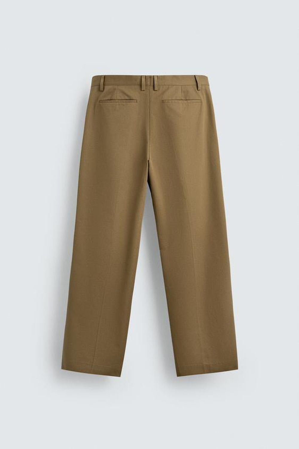 ZARA КОСТЮМНЫЕ БРЮКИ СО СКЛАДКАМИ LIMITED EDITION, РЫЖЕВАТО-КОРИЧНЕВЫЙ