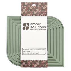 Коврик для сушки посуды Dry Flex, 34,5х31,5 см, шалфей
