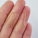 Ювелирные швензы, сталь позолота, 19мм, гранёные дужки, цена за пару