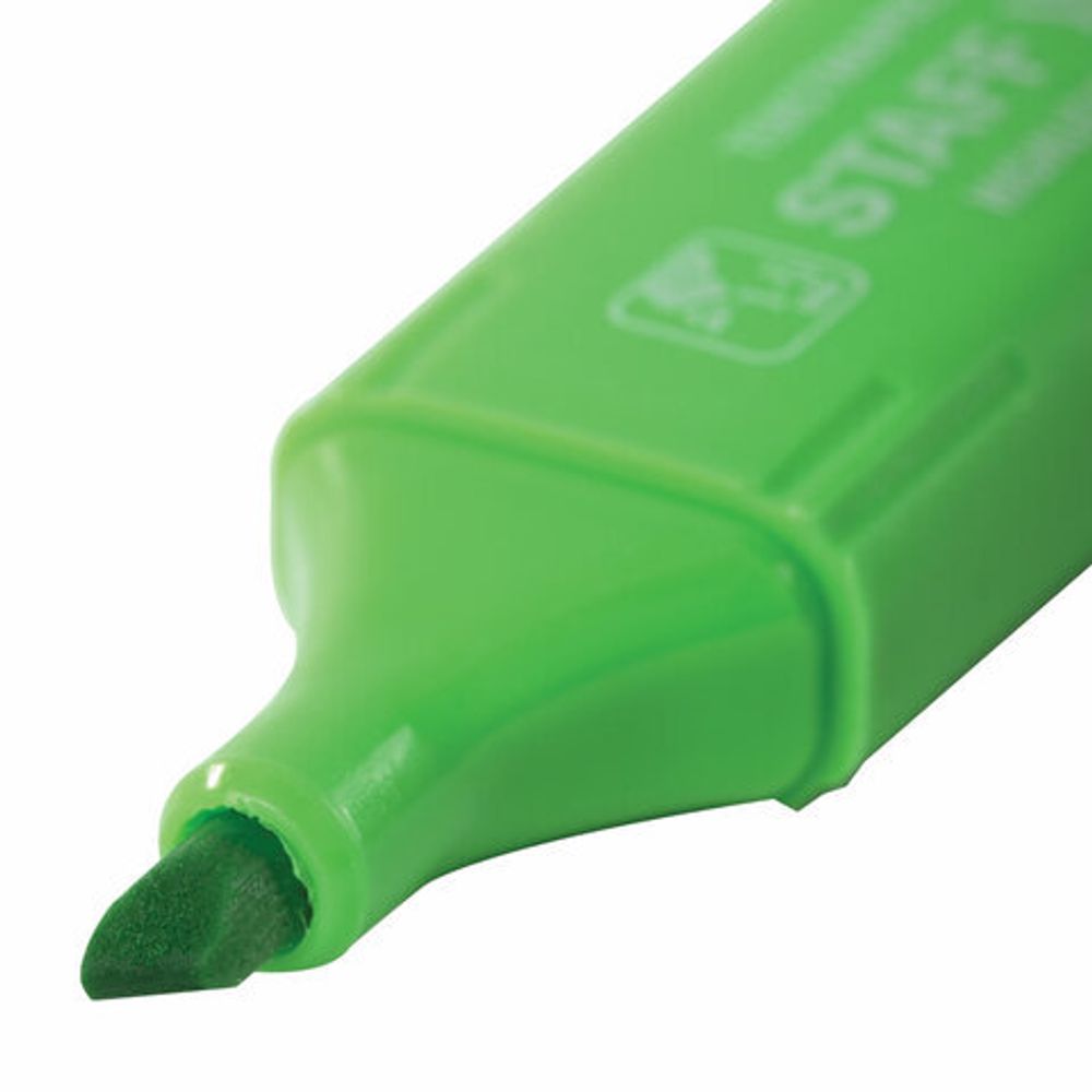 Текстовыделитель STAFF "EVERYDAY HL-728", ЗЕЛЕНЫЙ, линия 1-5 мм, 150727