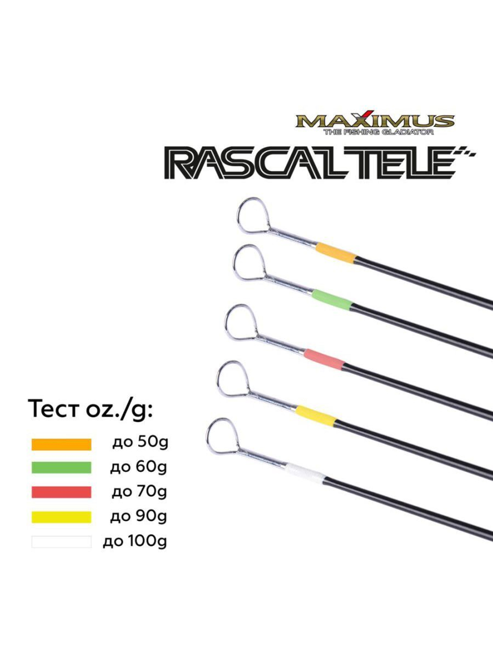 Зимняя удочка Maximus RASCAL Tele 283XXH 0,70м до 100гр (MIRRLT283XXH)