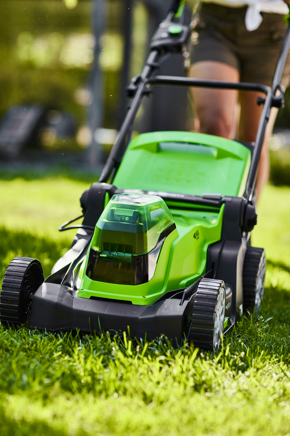 Газонокосилка аккумуляторная Greenworks Арт.2512607, 2* 41 см, без АКБ и ЗУ