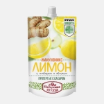 Протертые лимон с имбирем и яблоком с сахаром Сибирская ягода 250г