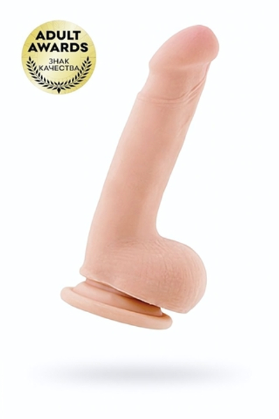 Вибратор с пультом ДУ телесный 10 режимов вибрации перезаряжаемый RealStick 13 см
