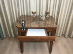 Раскладной кухонный стол с ящиком на ножках квадро Wide Iolanthe
