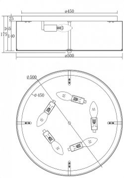 Накладной светильник Maytoni Ripple MOD096CL-05CH