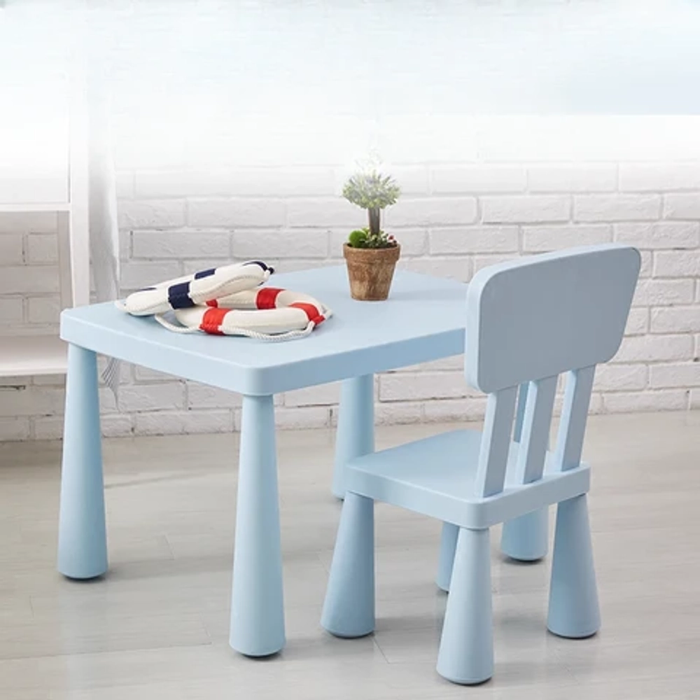 Детский стул BARNSTOL, пластик, 39*67*36 см, голубой