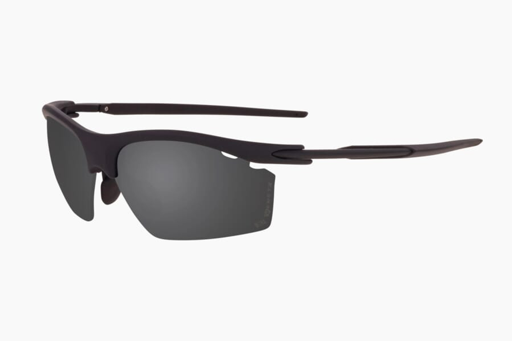 Спортивные очки с диоптриями Demetz Lazer-Run / Mat Black Grey with Silver Mirror Cat.3