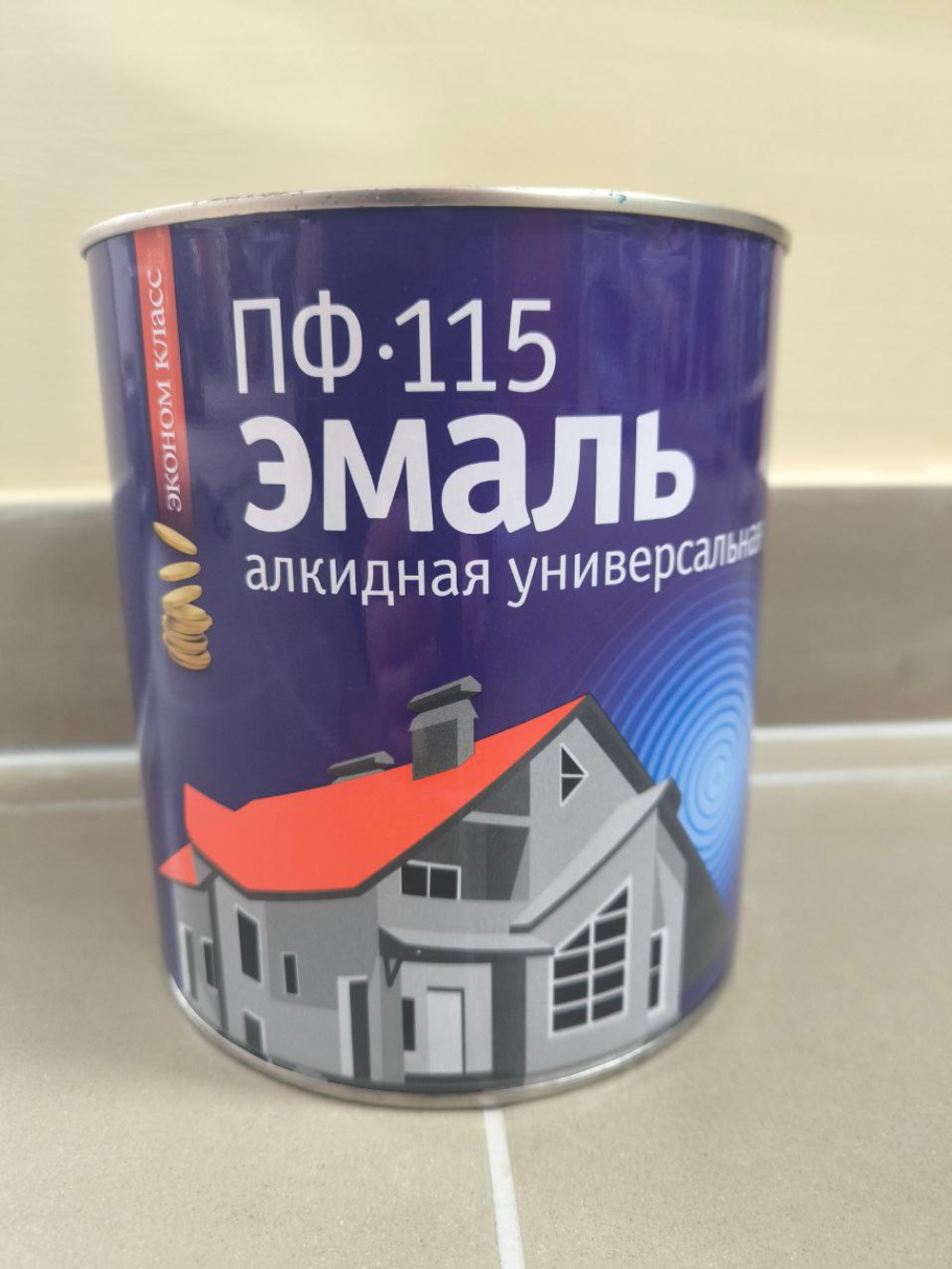 Эмаль алкидная универсальная ПФ-115 красная 0,8 кг