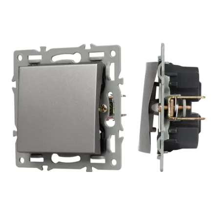 Механизм выключателя одноклавишный перекрёстный SWT-MKX1-PL-GR (250V, 16A) (Arlight, -) 043720