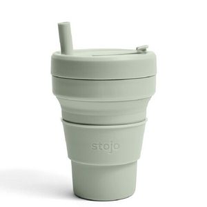 Стакан складной силиконовый Stojo Junior Cup Sage, 8 oz / 250 мл