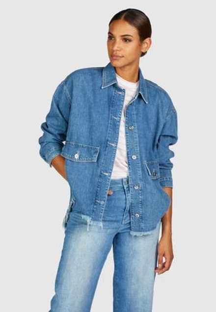 Джинсовая рубашка MARC AUREL 6188 голубой