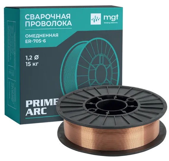 Омедненная сварочная проволока для MIG/MAG сварки PRIME ARC, MGT