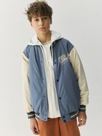 Бомбер с утеплителем "Деним" 7+