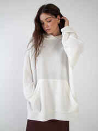 Худи Basis из вязанного трикотажа Молочный