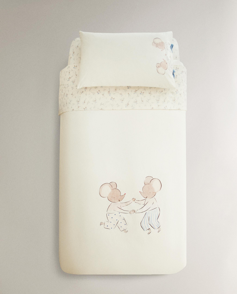 Пододеяльник Zara Home, хлопок 100%, с цветочным принтом, 2631/088