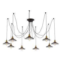 Citilux Эдисон CL451091 Люстра паук Венге Бронза