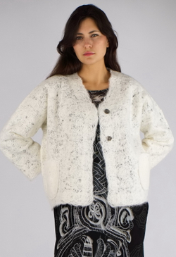 Шерстяной жакет «Белоснежный»