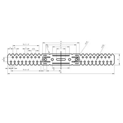 Подвес прямой крепежный k-house для ПП 60х27, 285мм, толщина 1 мм, 100шт.