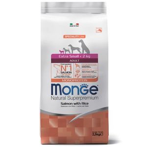 Сухой корм Monge Dog Speciality Line Monoprotein Extra Small для взрослых собак миниатюрных пород, с лососем и рисом