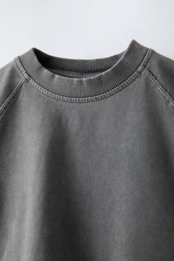 ZARA КОМПЛЕКТ ИЗ ФУТБОЛКИ И ШОРТОВ, АНТРАЦИТОВО-СЕРЫЙ